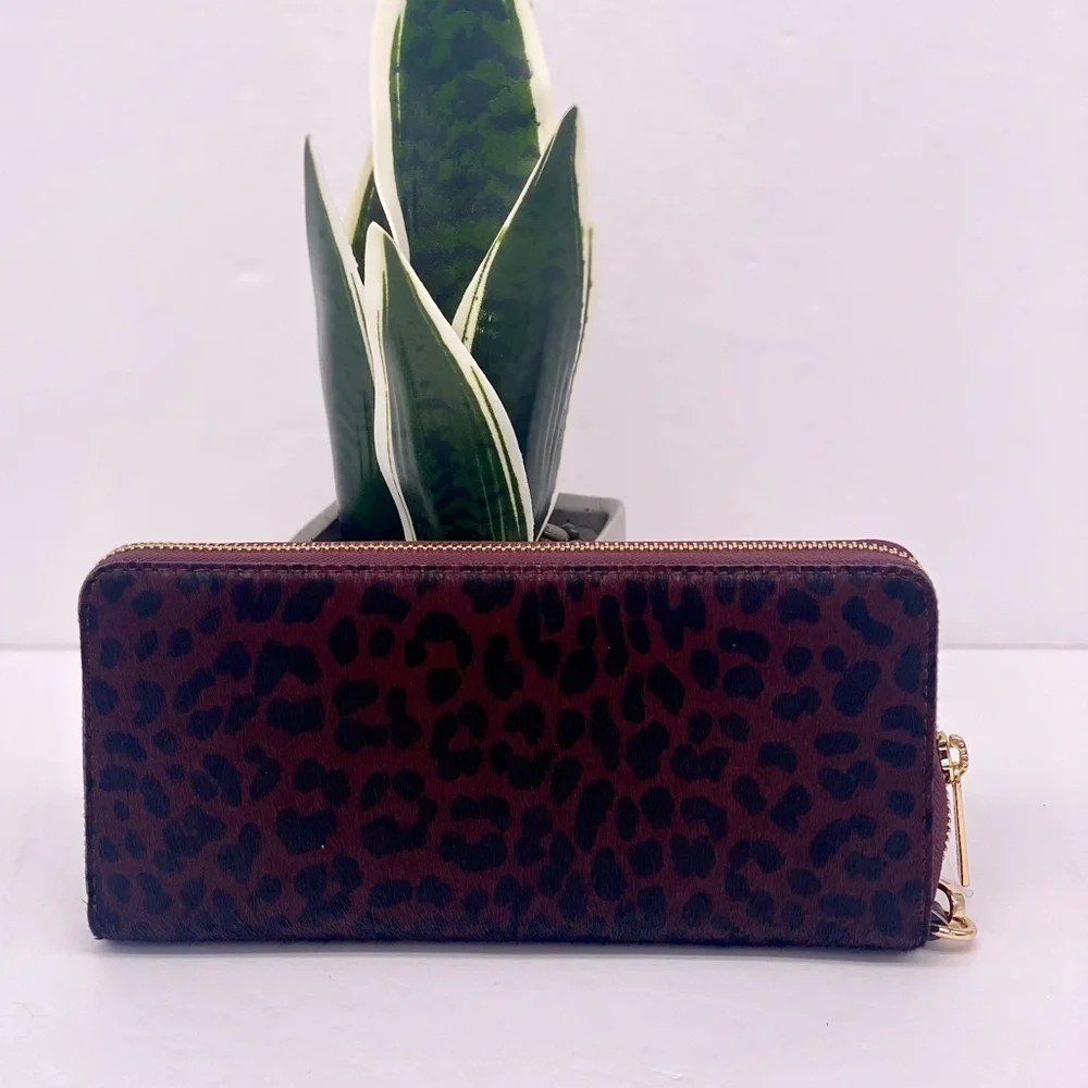 Michael Kors Leopard Print Large Continental Wallet